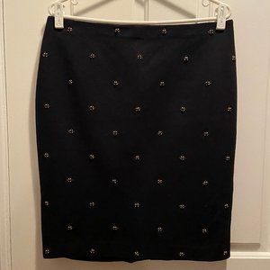 Ann Taylor Beaded Pencil Skirt